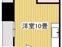 美栄橋徒歩9分。エアコン付き、最上階・角部屋の明るいお部屋です。 8階 間取り図